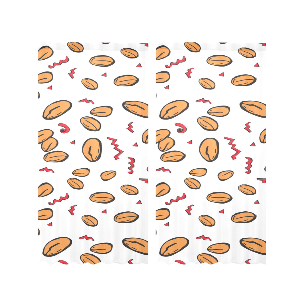 peanuts pattern background Gauze Curtain
