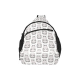 Hippopotamus Pattern Print Design 05 All Over Print Chest Bag