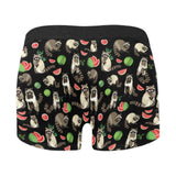 Raccoon watermelon pattern Men's All Over Print Boxer Briefs Men's Underwear