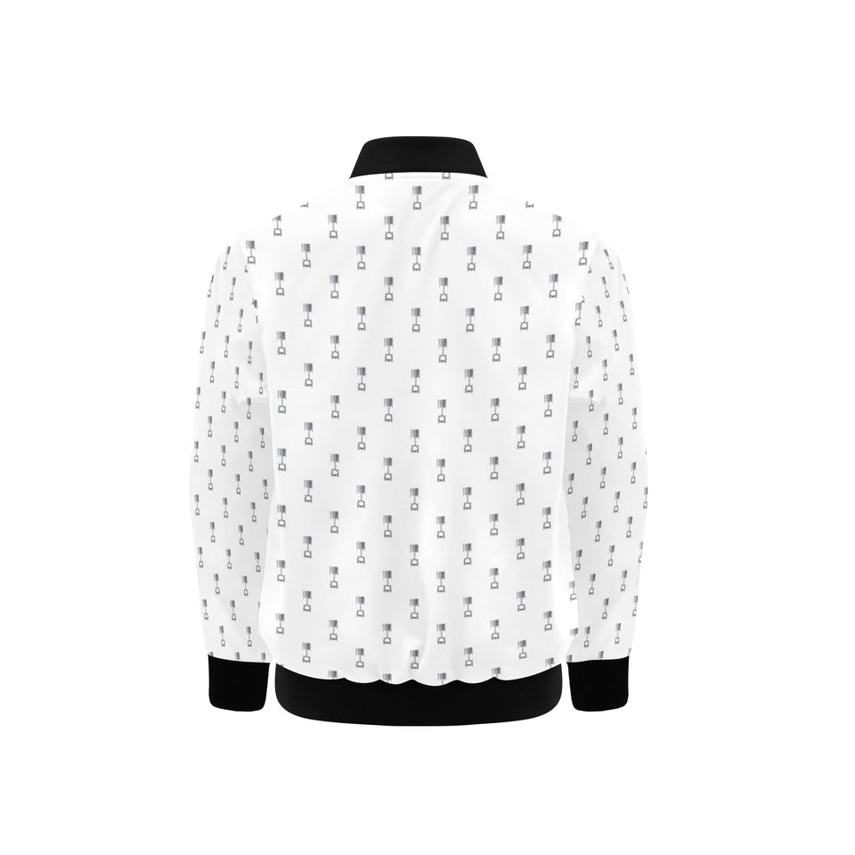 Engine Piston Background Pattern Print Design 01 Kids' Boys' Girls' Bomber Jacket