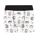 Hedgehog Pattern Print Design 02 Men's All Over Print Boxer Briefs Men's Underwear