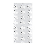 Bull Terrier Pattern Print Design 01 Beach Towel