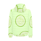 Cucumber pattern Men's Padded Hooded Jacket