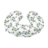 Peacock feather pattern U-Shaped Travel Neck Pillow