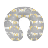 Cute dachshund dog pattern U-Shaped Travel Neck Pillow