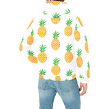 Pineapples pattern Men's Padded Hooded Jacket