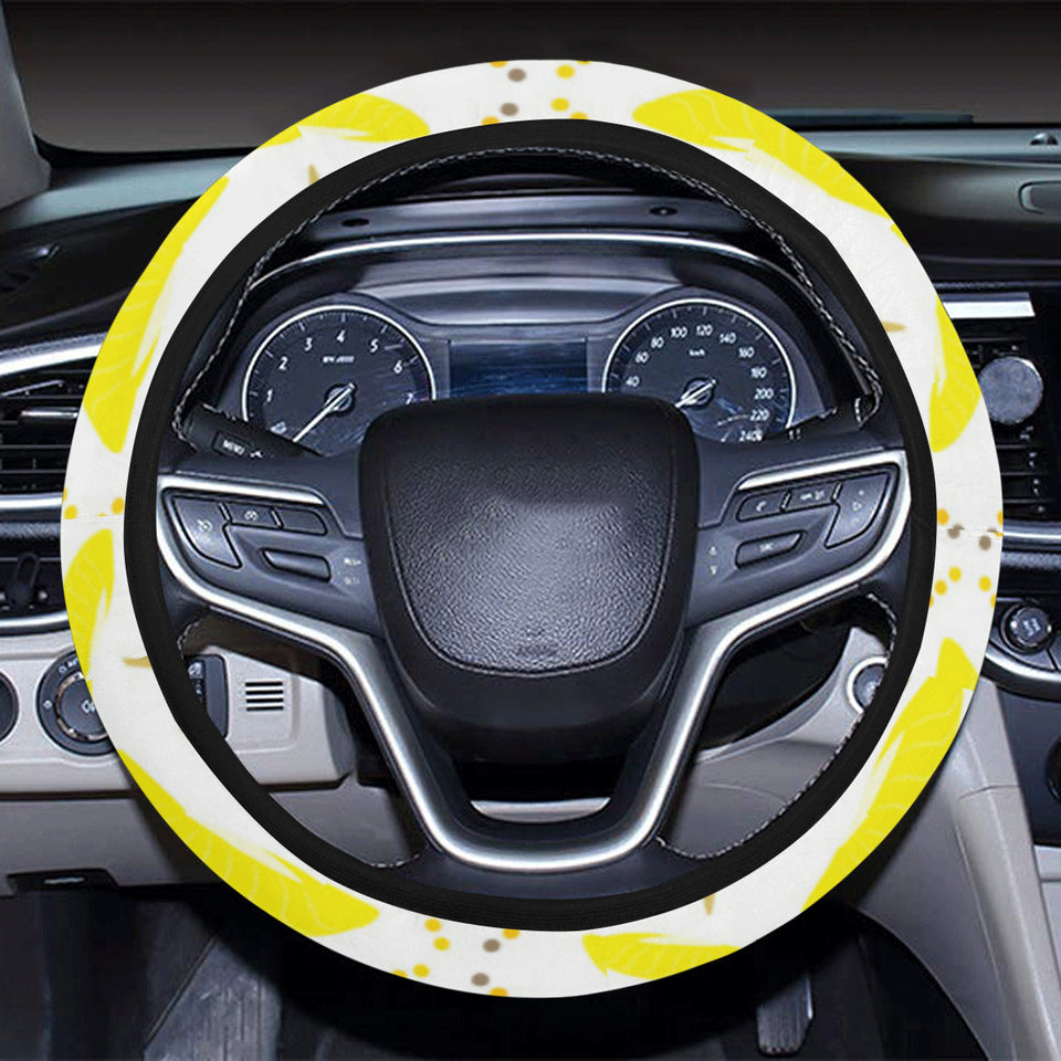 Durian pattern background Car Steering Wheel Cover
