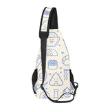 Cute sushi icon pattern All Over Print Chest Bag
