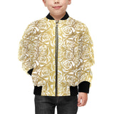 Rose Pattern Print Design 05 Kids' Boys' Girls' Bomber Jacket