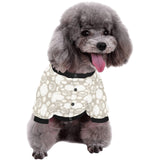 Scallop shell pattern All Over Print Pet Dog Round Neck Fuzzy Shirt