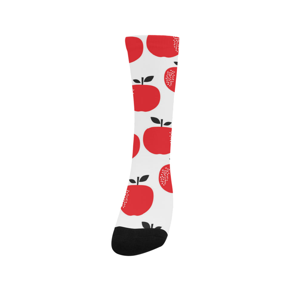 red apples white background Crew Socks