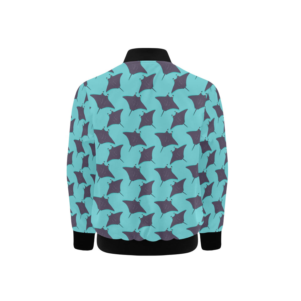 Stingray Pattern Print Design 02 Kids' Boys' Girls' Bomber Jacket