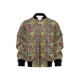 Music Notes Pattern Print Design 05 Kids' Boys' Girls' Bomber Jacket