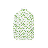 Green Peas Pattern Print Design 04 Women's Long Sleeve Polo Shirt