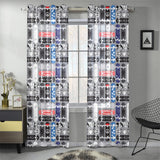 Skate Board Pattern Print Design 04 Gauze Curtain