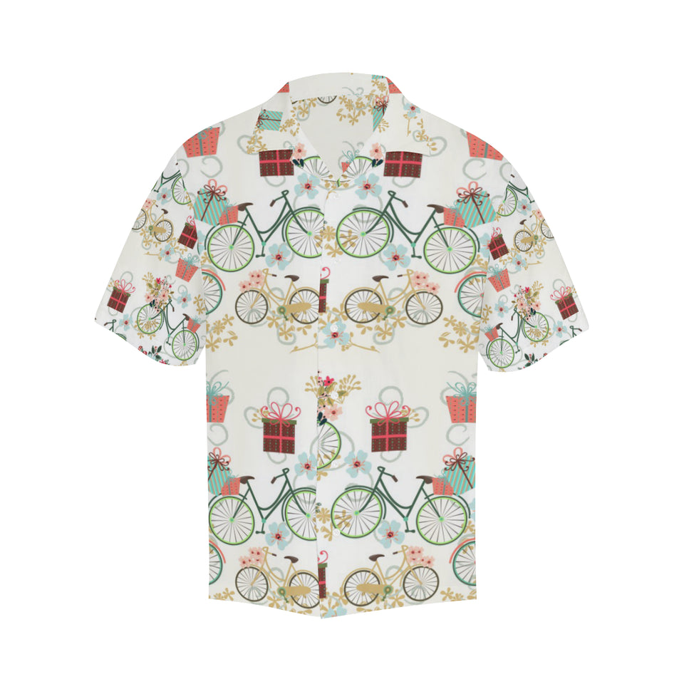 Bicycle Pattern Print Design 05 Men's All Over Print Hawaiian Shirt (Model T58)