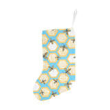 Bee honeycomb pattern Christmas Stocking