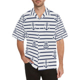 Anchor rope nautical  pattern Men's All Over Print Hawaiian Shirt