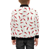 Chili peppers pattern Kids' Boys' Girls' Bomber Jacket