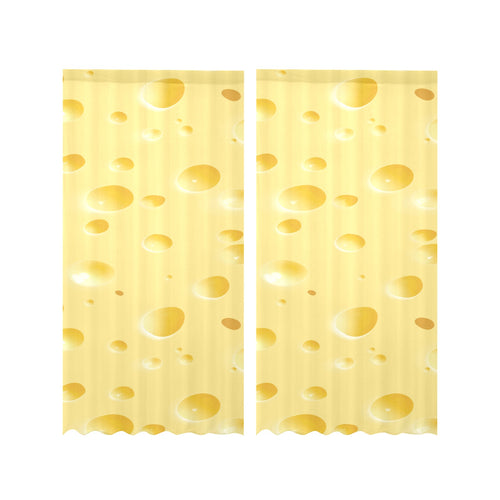 Cheese texture Gauze Curtain