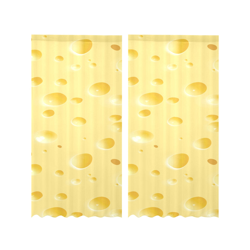 Cheese texture Gauze Curtain
