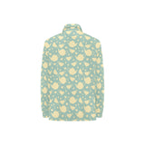 Tea pots Pattern Print Design 02 Women's Long Sleeve Polo Shirt