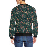 Snake forest pattern Men's Crew Neck Sweatshirt