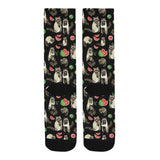 Raccoon watermelon pattern Crew Socks
