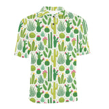 Cactus pattern copy Men's All Over Print Polo Shirt