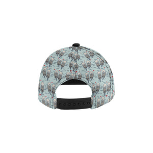 Lovely Sea Otter Pattern All Over Print Snapback Cap