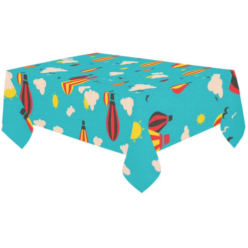 Hot Air Balloon Sky Pattern Tablecloth