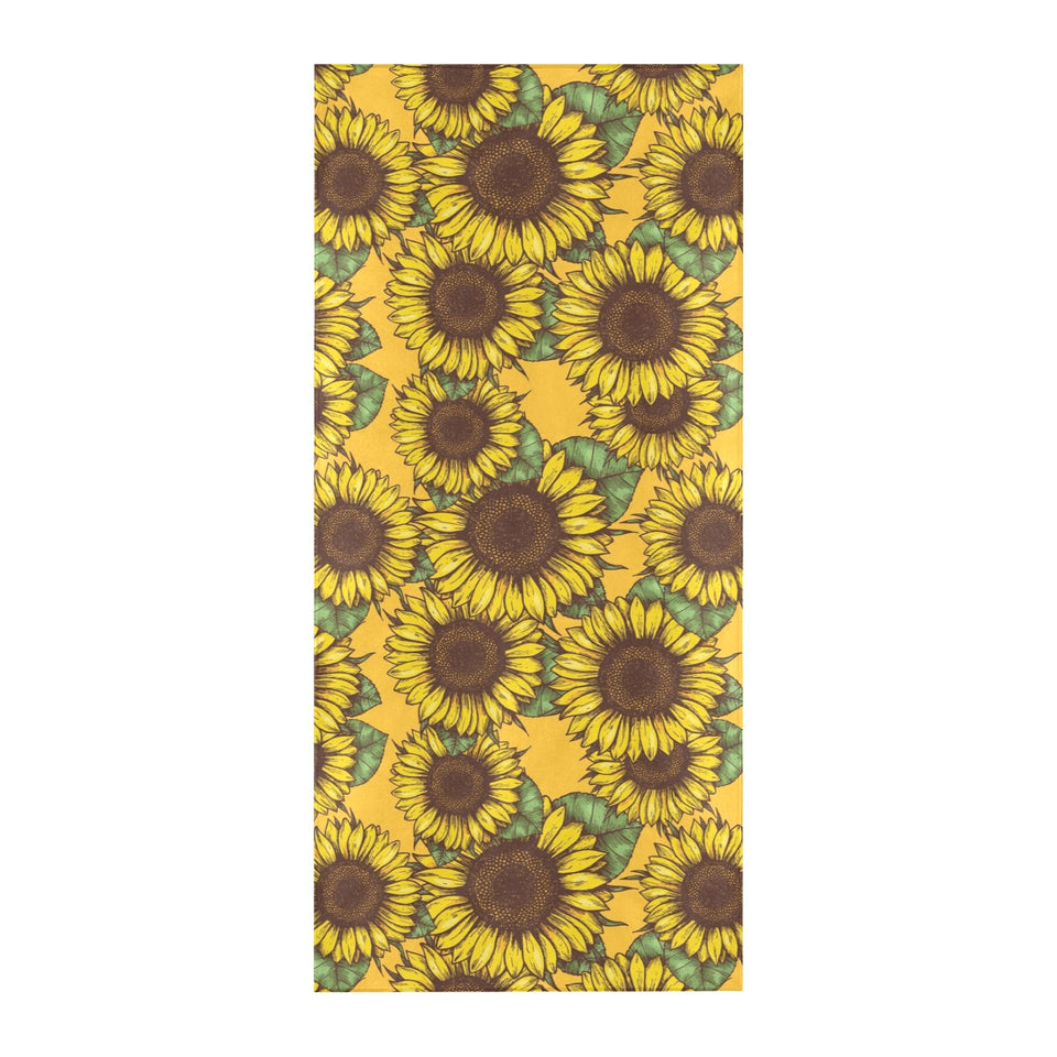 Sunflower pattern Beach Towel