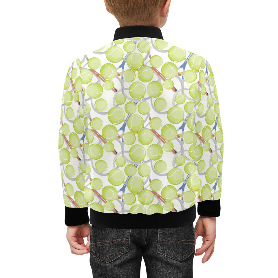 Tennis Pattern Print Design 01 Kids' Boys' Girls' Bomber Jacket