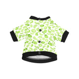 Lime design pattern All Over Print Pet Dog Round Neck Fuzzy Shirt