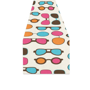 Sun Glasses Pattern Print Design 03 Table Runner