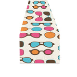 Sun Glasses Pattern Print Design 03 Table Runner