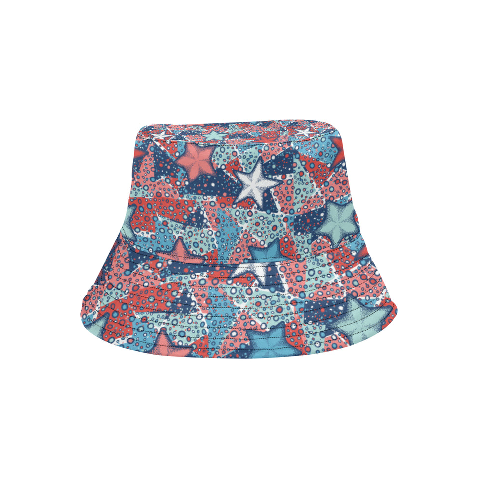 Hand drawn colorful starfish Unisex Bucket Hat