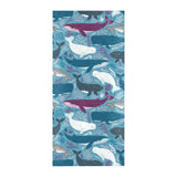 Whale design pattern Beach Towel