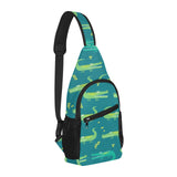 Crocodile pattern All Over Print Chest Bag