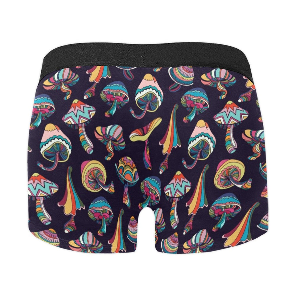 Colorful mushroom pattern Men's All Over Print Boxer Briefs Men's Underwear
