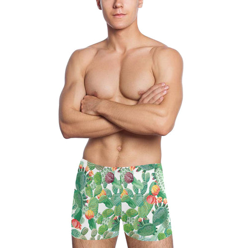 Cactus design pattern copy Men's Swimming Trunks