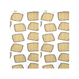 Bread Toast Pattern Print Design 03 Gauze Curtain