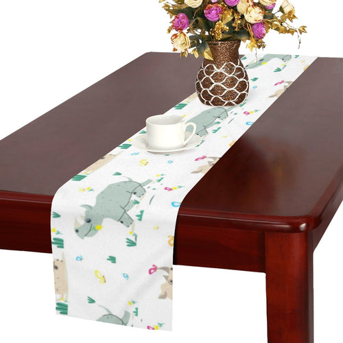 Cute Rhino pattern Table Runner