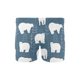 polar bear mother her child pattern Men's Swimming Trunks