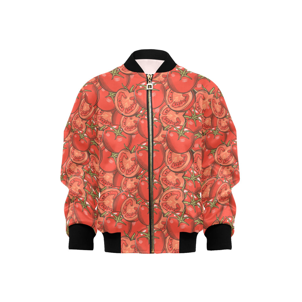 Red Tomato Pattern Kids' Boys' Girls' Bomber Jacket