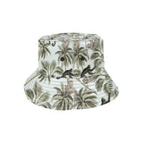 Monkey sloth lemur palm trees pattern Unisex Bucket Hat