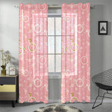 Bicycle Pattern Print Design 02 Gauze Curtain