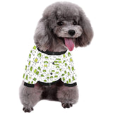 Sketch funny frog pattern All Over Print Pet Dog Round Neck Fuzzy Shirt