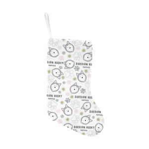 Siberian Husky design pattern Christmas Stocking