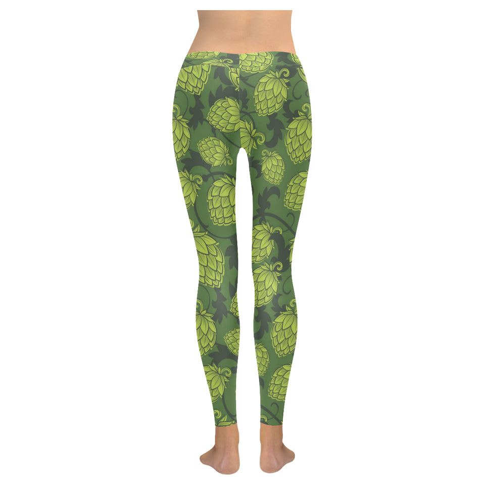Hop pattern Hop cone background Women's Legging Fulfilled In US